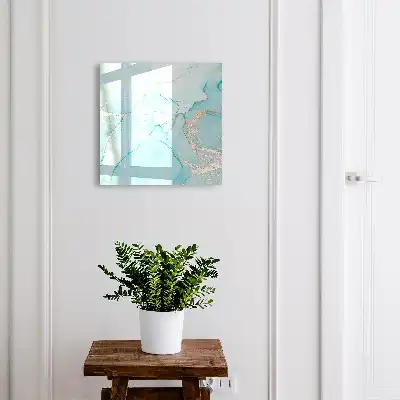 Decorative key box Blue dreams subtle lines