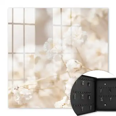 Key box for home Flowers in light tones