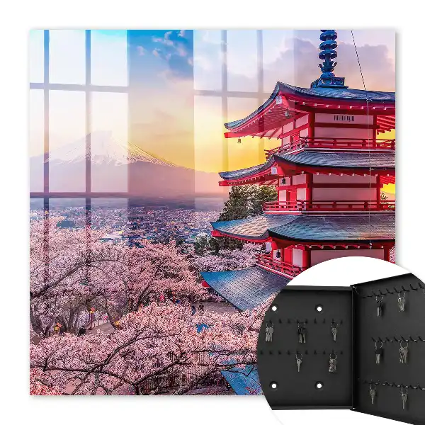 Key box for home Japanese harmony cherry blossoms