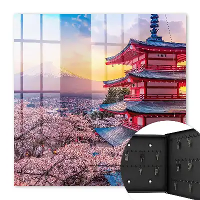 Key box for home Japanese harmony cherry blossoms