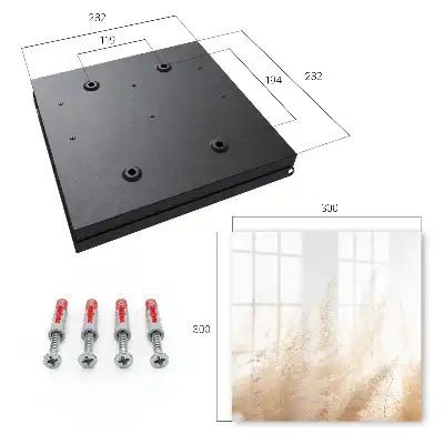 Wall mounted key box Soothing nature in tones