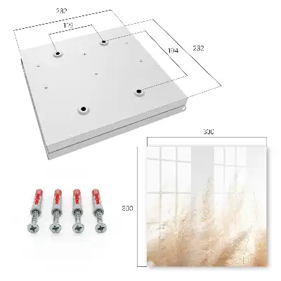 Wall mounted key box Soothing nature in tones