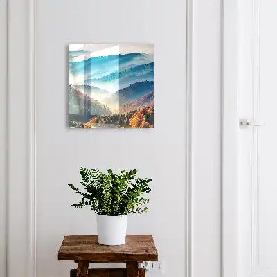 Key box for home A mountain landscape of stunning colors