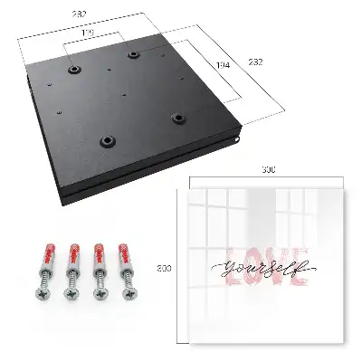 Wall mounted key cabinet Love yourself love