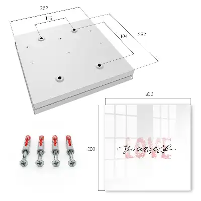 Wall mounted key cabinet Love yourself love