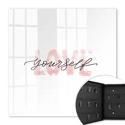 Wall mounted key cabinet Love yourself love
