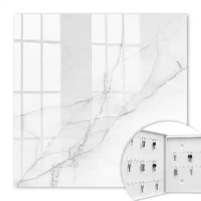 Wall mounted key box Marble elegance with delicate lines
