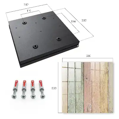 Wall mounted key cabinet Pastel boards with visible grain