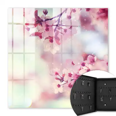 Wall mounted key box Floral charm in the bright background