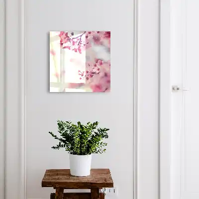 Wall mounted key box Floral charm in the bright background