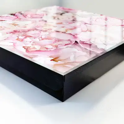 Wall mounted key cabinet Pastel flowers elegance harmony