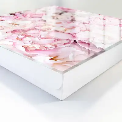 Wall mounted key cabinet Pastel flowers elegance harmony