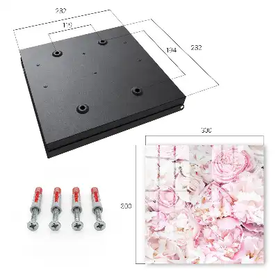Wall mounted key cabinet Pastel flowers elegance harmony