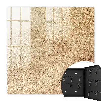 Key box for home Foam traces of beige texture