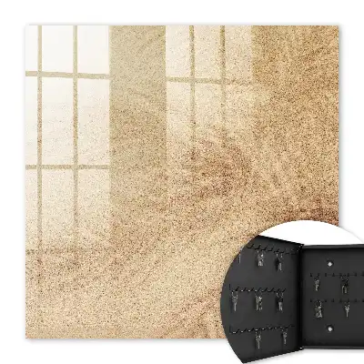 Key box for home Foam traces of beige texture