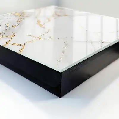 Decorative key box Beautiful marble pattern in shades of gray and white