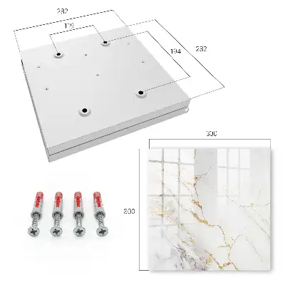 Decorative key box Beautiful marble pattern in shades of gray and white