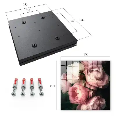 Key cabinet Floral charm in the dark background