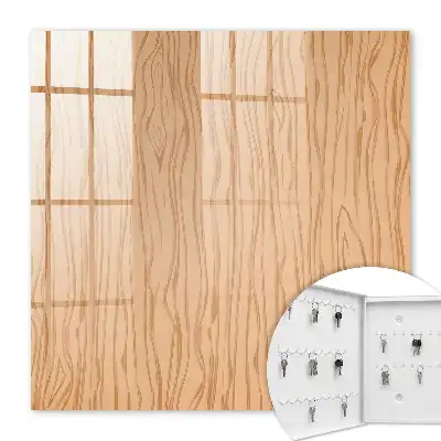 Key box for home Wooden texture, warm elegance