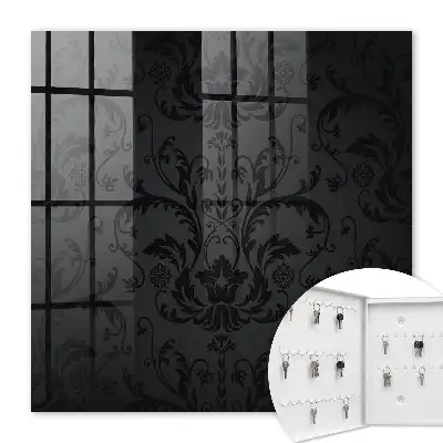 Key cabinet Classic ornament with a floral touch