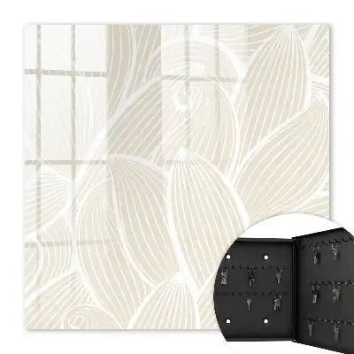 Key box for home Organic pattern on a cream background
