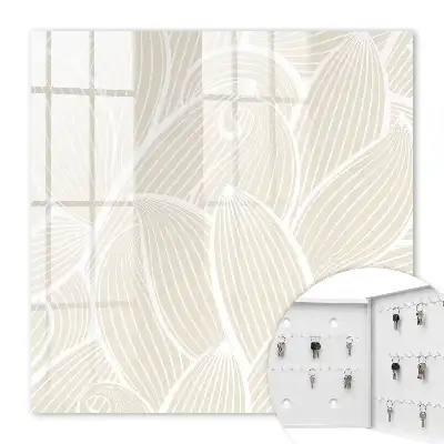 Key box for home Organic pattern on a cream background