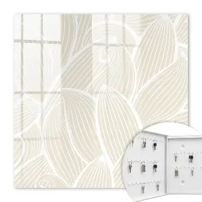 Key box for home Organic pattern on a cream background