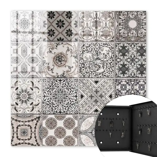 Key cabinet Stylish tiles with unique patterns