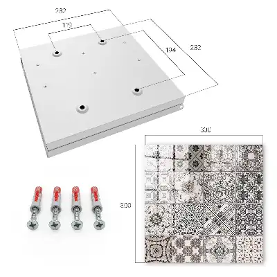 Key cabinet Stylish tiles with unique patterns