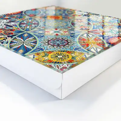 Wall mounted key box A colorful mosaic of intense