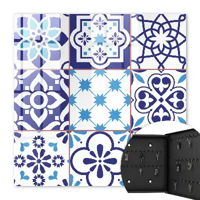 Decorative key box Geometric star patterns in motifs
