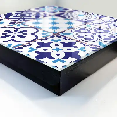 Decorative key box Geometric star patterns in motifs