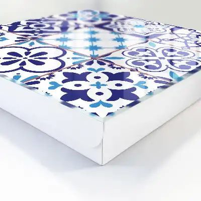 Decorative key box Geometric star patterns in motifs