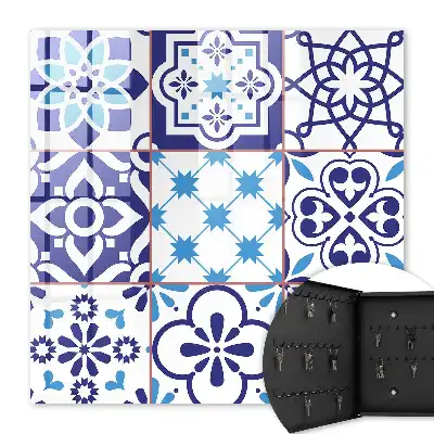 Decorative key box Geometric star patterns in motifs