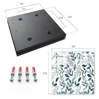 Key box for home Plant watercolors on a white background