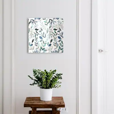 Key box for home Plant watercolors on a white background