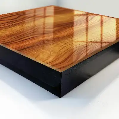 Key box for home Wooden waves in brown tones