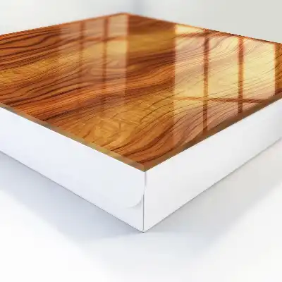 Key box for home Wooden waves in brown tones