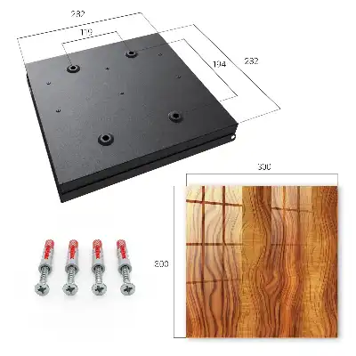 Key box for home Wooden waves in brown tones