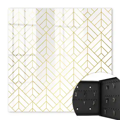 Key cabinet Stylish geometry in bright colors