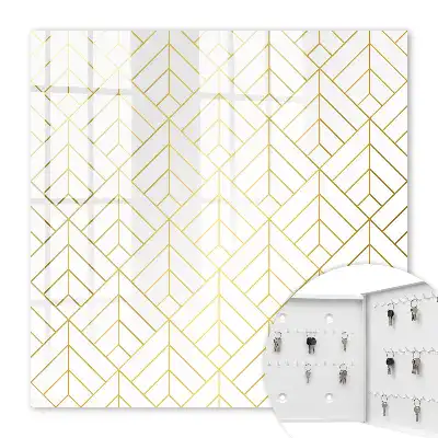Key cabinet Stylish geometry in bright colors