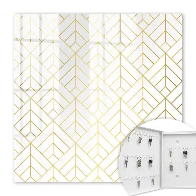Key cabinet Stylish geometry in bright colors