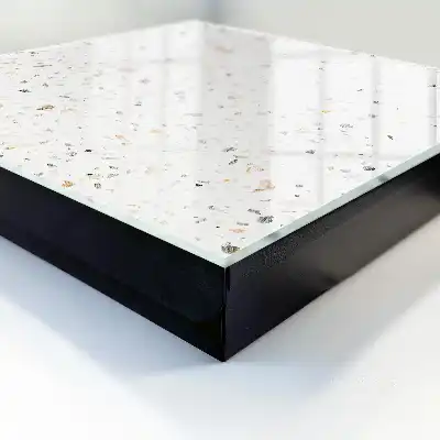 Wall mounted key cabinet Bright terrazzo bringing freshness