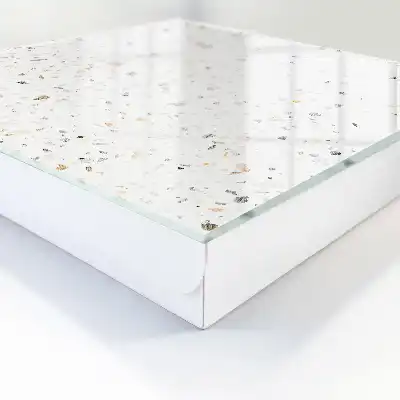 Wall mounted key cabinet Bright terrazzo bringing freshness