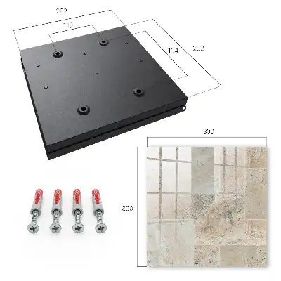 Key box for home Marble tiles with natural patterns