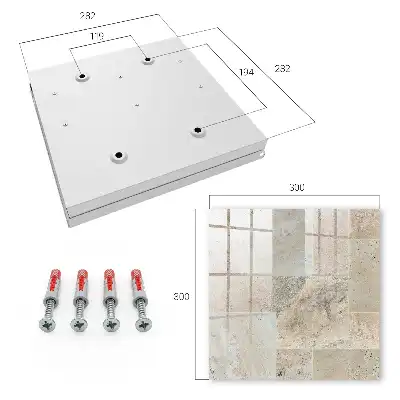 Key box for home Marble tiles with natural patterns