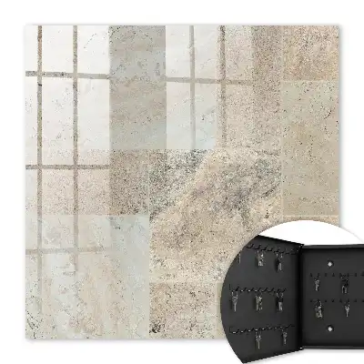 Key box for home Marble tiles with natural patterns