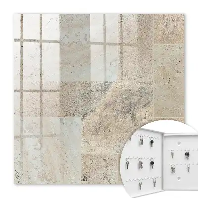 Key box for home Marble tiles with natural patterns