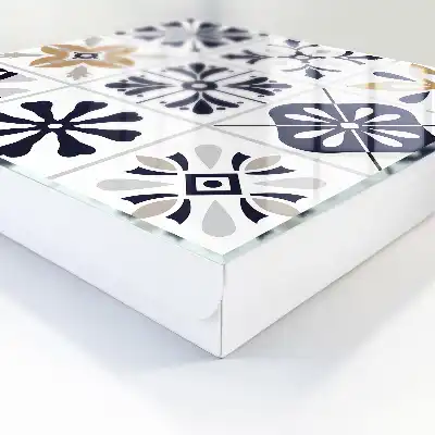 Decorative key box Geometric patterns in light tones