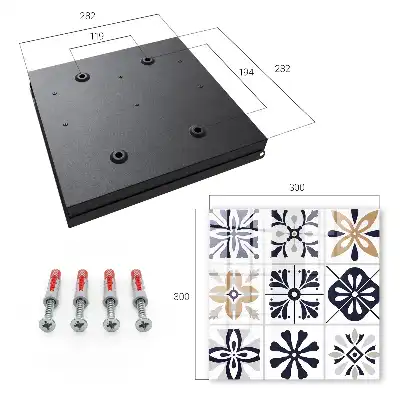 Decorative key box Geometric patterns in light tones